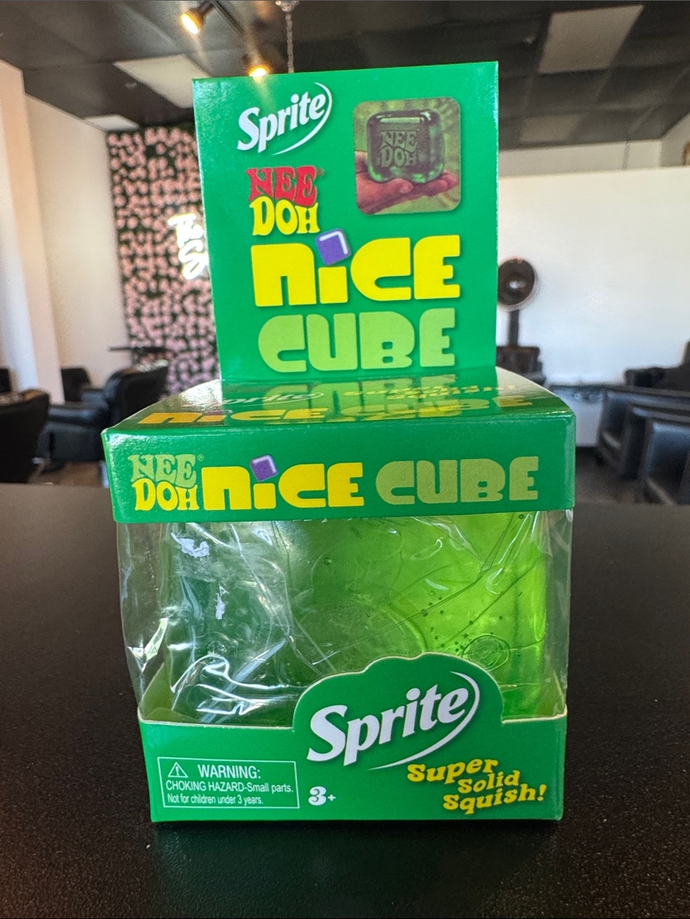NeeDoh Nice Cube Green Super Solid Squish Toy